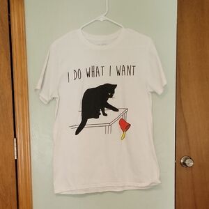 Black Matter White and Black Cat Tee